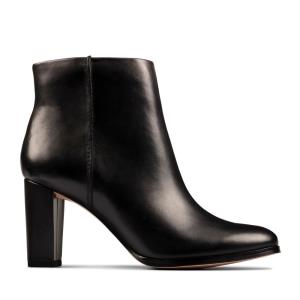 Black Clarks Kaylin Fern 2 Women's Heeled Boots | CLK962UNW