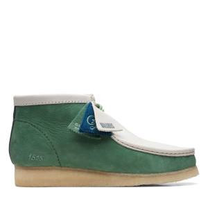 Green Clarks Wallabee VCY Men's Casual Boots | CLK536WDJ