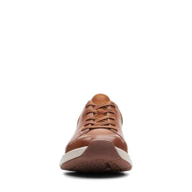 Dark Brown Clarks Wave2.0 Way Men's Sneakers | CLK834KDX